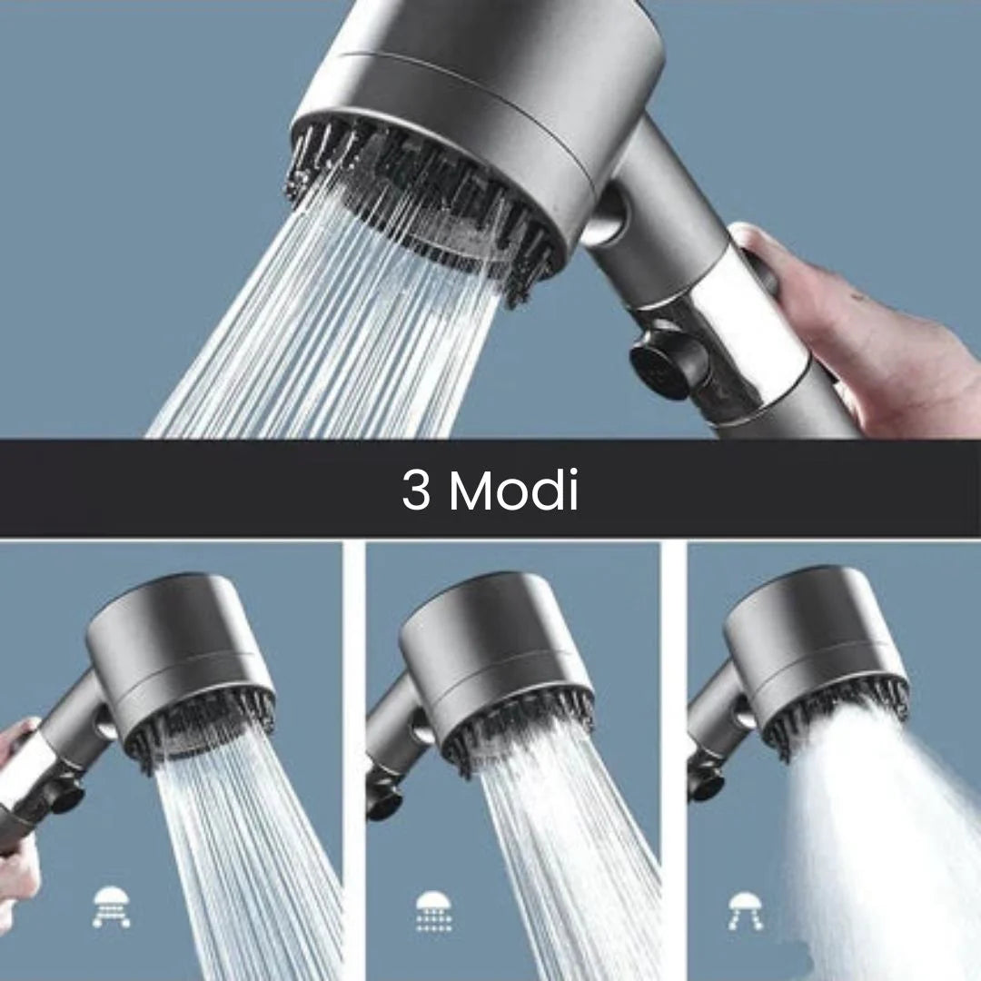 NAYRA Douche Filtrante — Pommeau 3 jets WaterLux