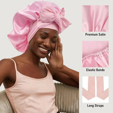 Bonnet de nuit effet satin ajustable pour cheveux – NAYRA