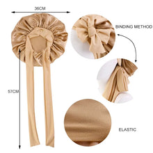 Bonnet de nuit effet satin ajustable pour cheveux – NAYRA