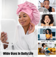 Bonnet de nuit effet satin ajustable pour cheveux – NAYRA