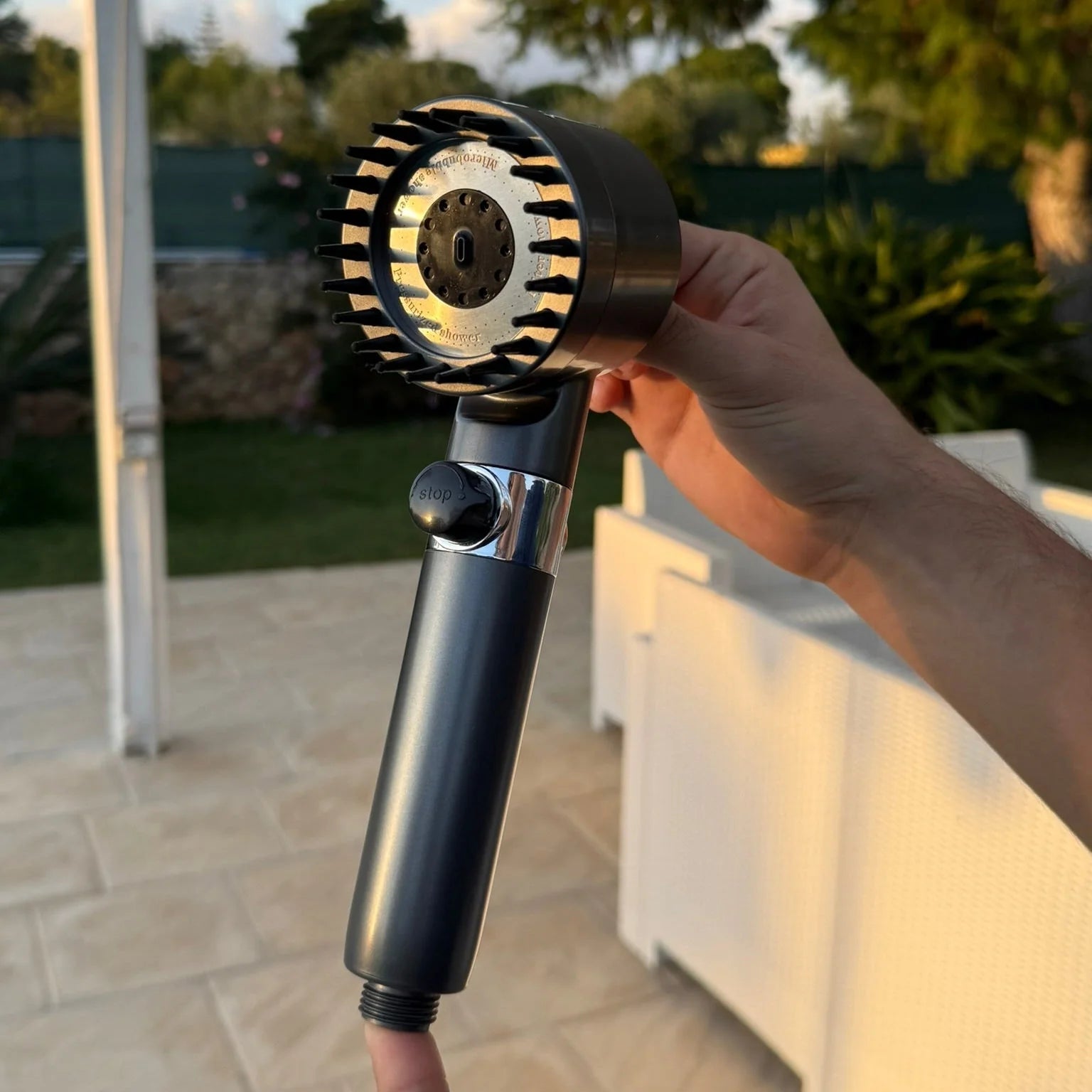 NAYRA Douche Filtrante — Pommeau 3 jets WaterLux